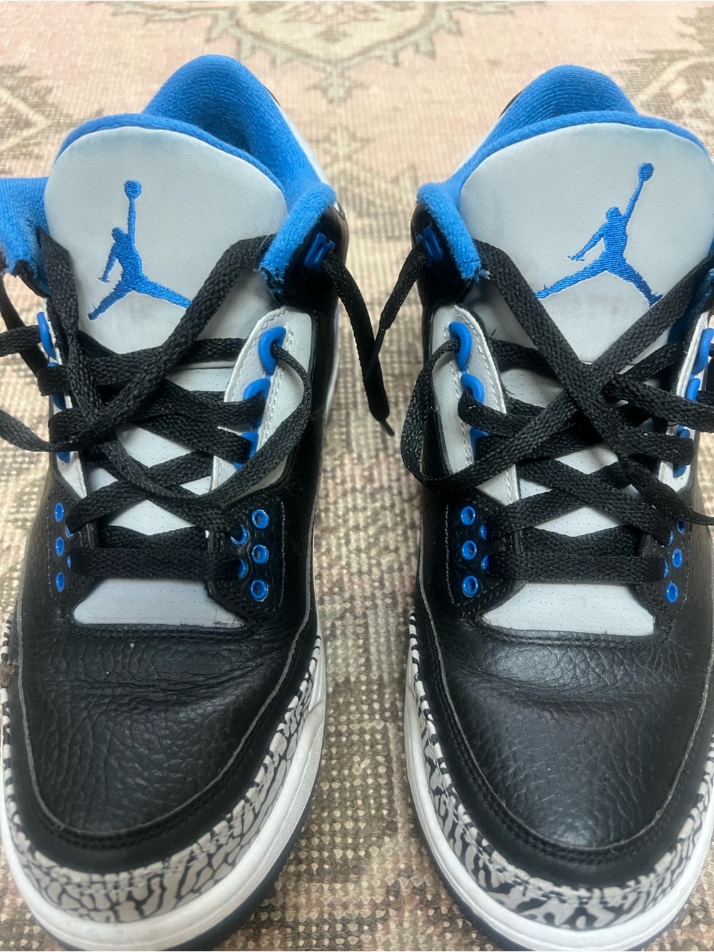 Nike Air Jordan 3 Retro Sport Blue Men’s Size 8.5 Sneakers NEW !!! - Picture 3 of 8